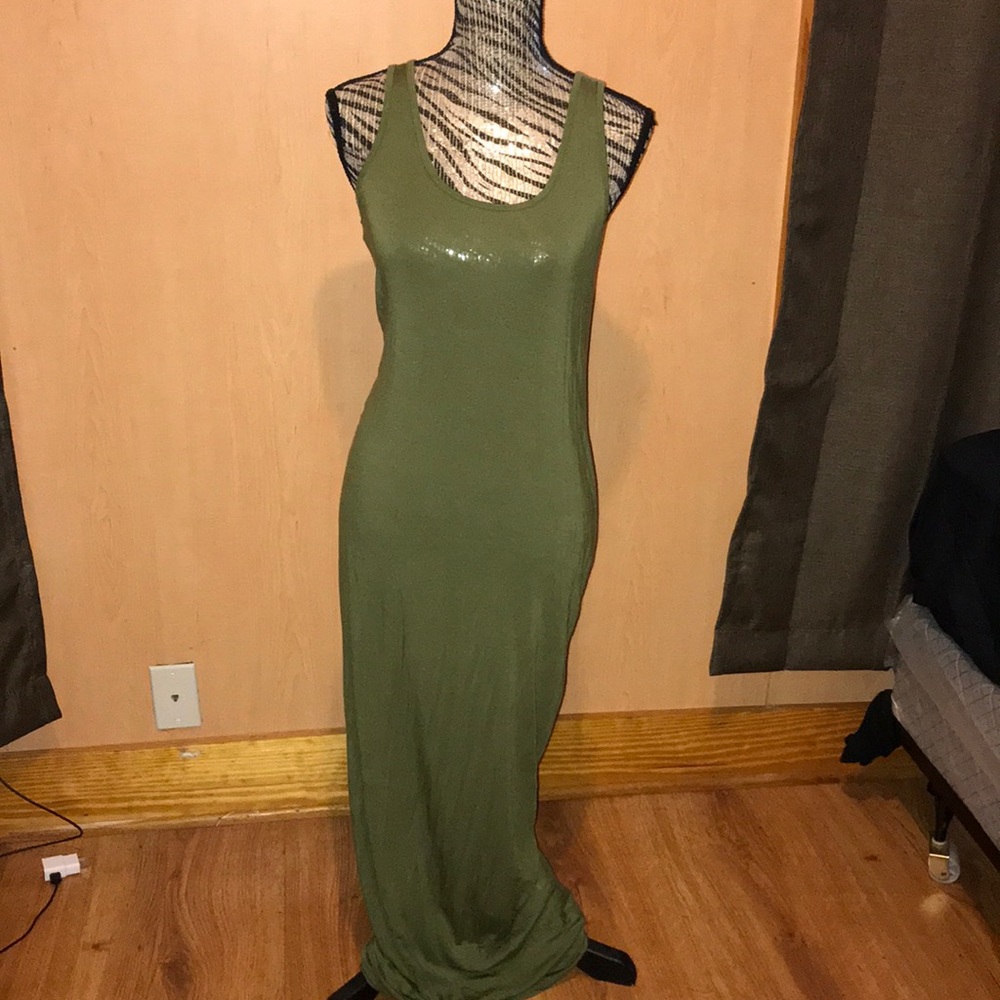 Olive Green Maxi Dress